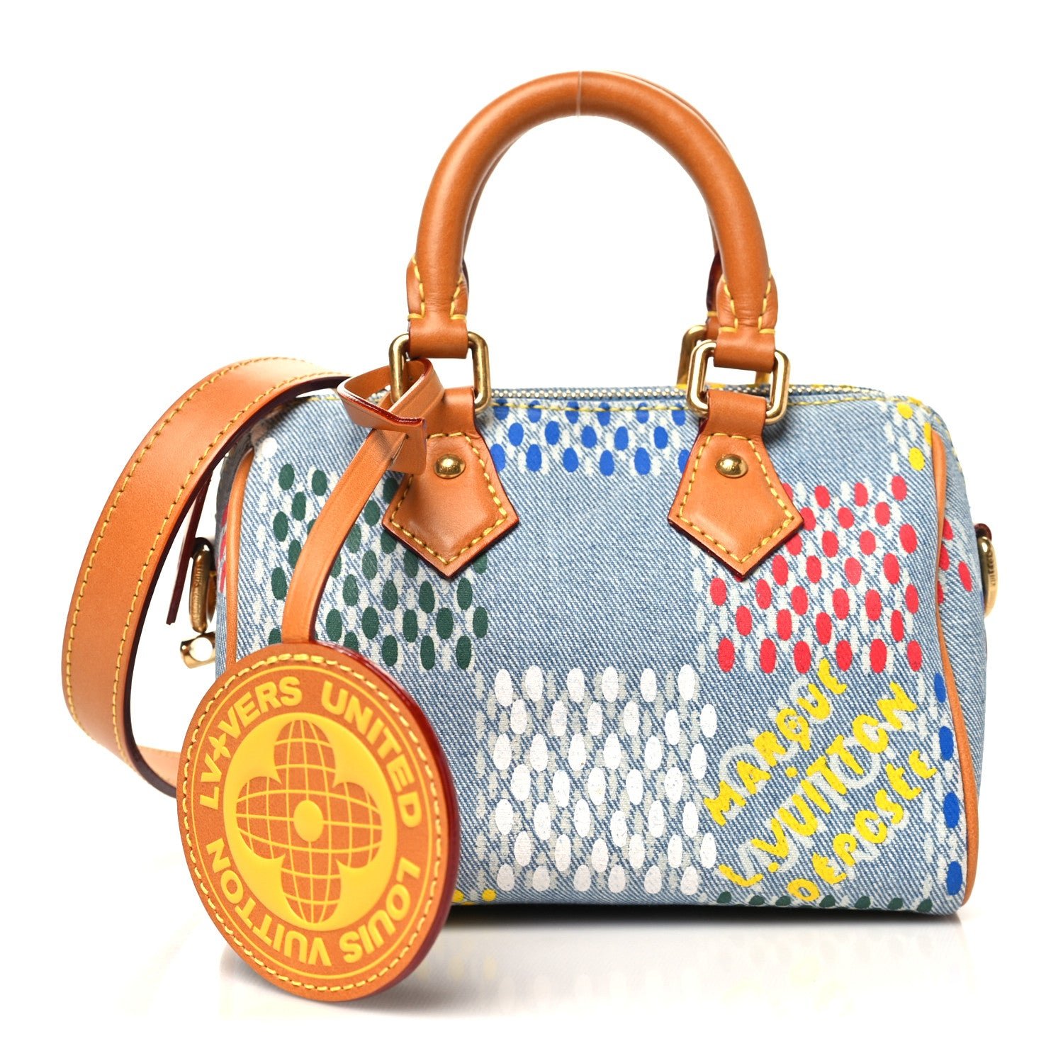 Louis Vuitton Louis Vuitton LV Vers Damier Denim Speedy Bandouliere 18 Multicolor