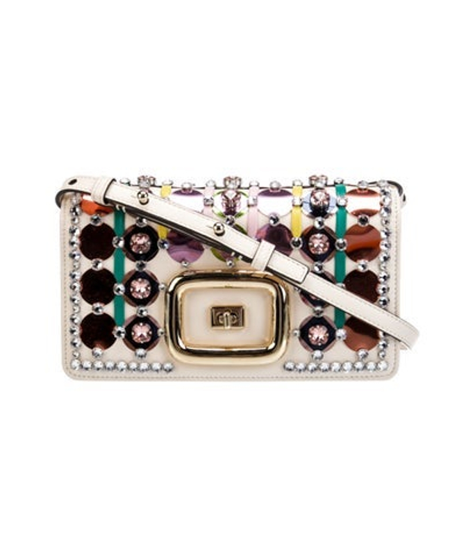 Roger Vivier Vivier Leather Crossbody Bag