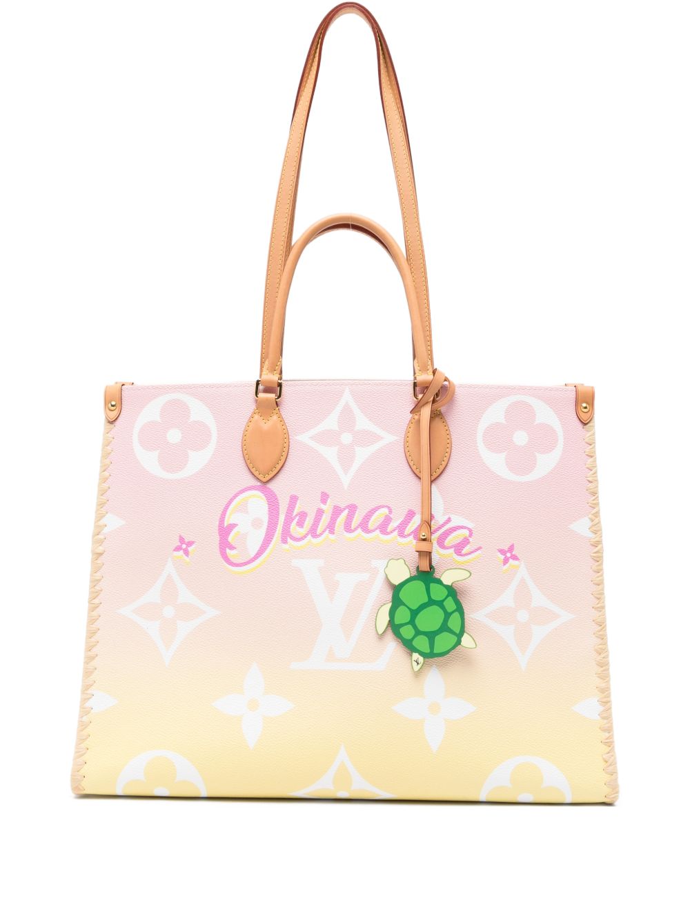 Louis Vuitton OnTheGo GM turtle-charm tote bag