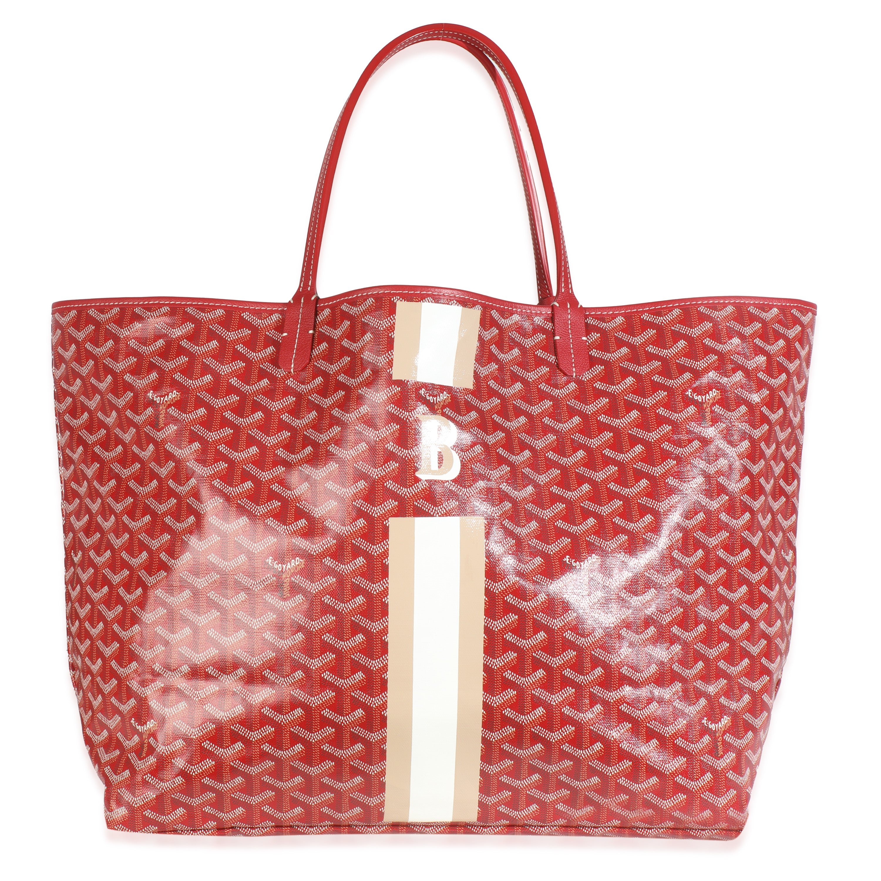 Goyard Red Goyardine Canvas Saint Louis GM