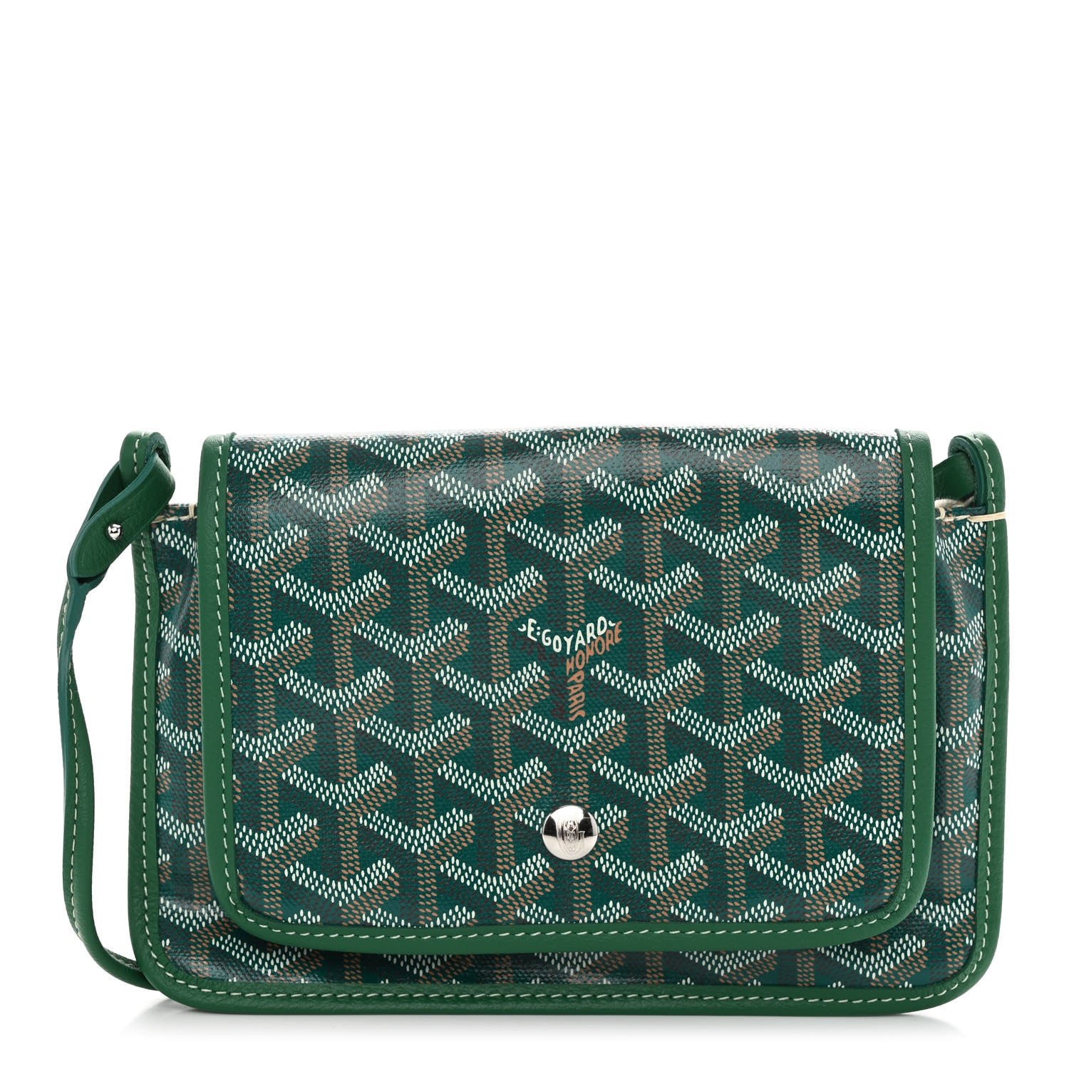 Goyard Goyardine Plumet Wallet Clutch Green