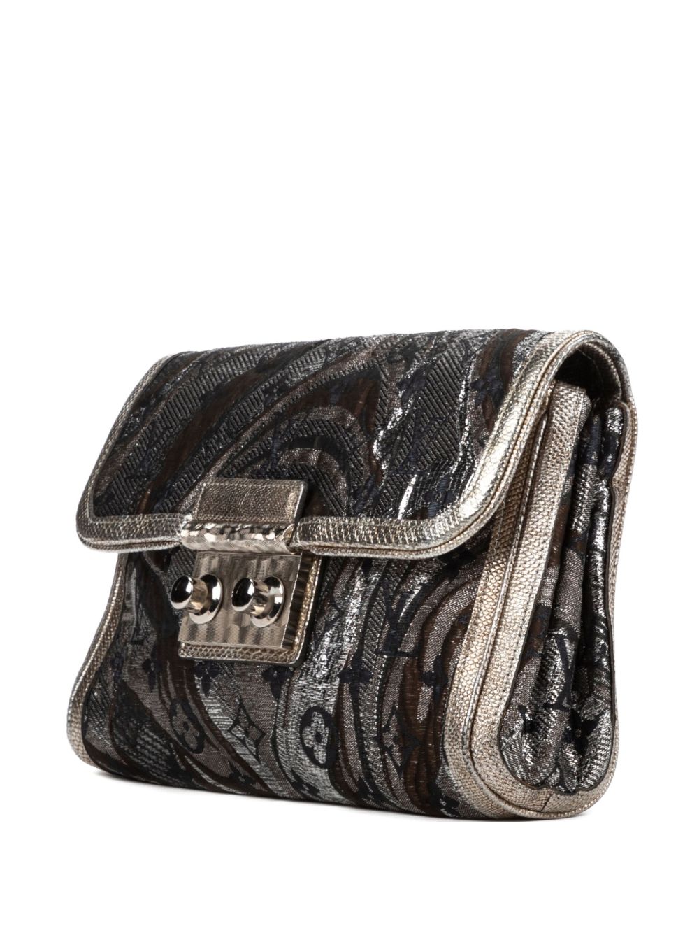 Brocade Thalie clutch bag