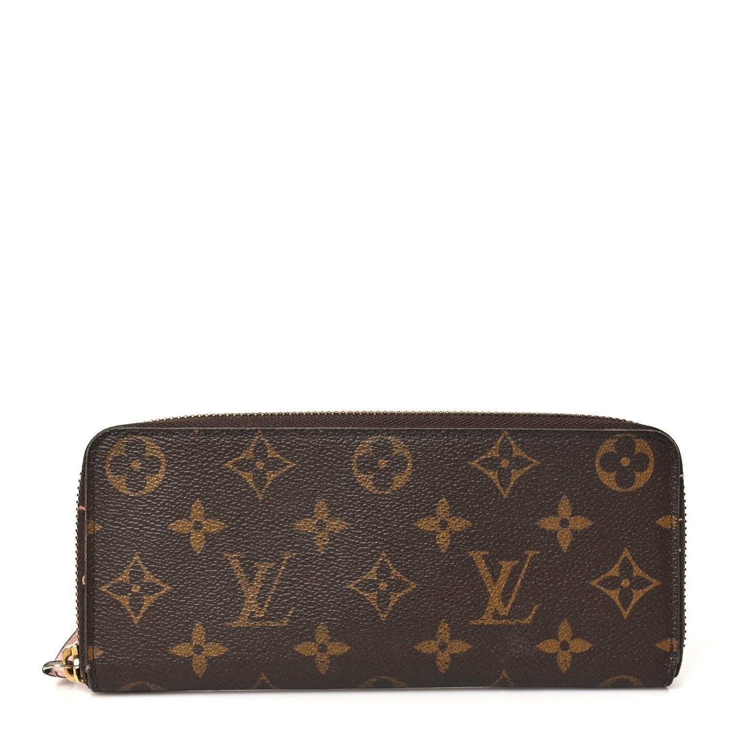 Louis Vuitton Monogram Clemence Wallet Rose Ballerine