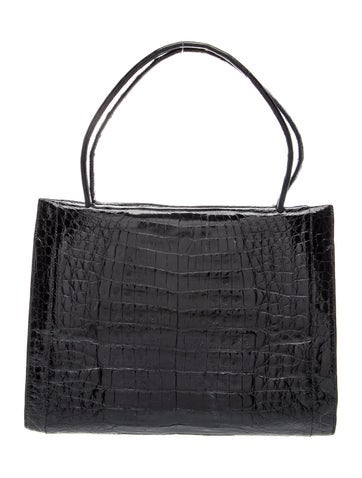 Nancy Gonzalez Crocodile Top Handle Bag