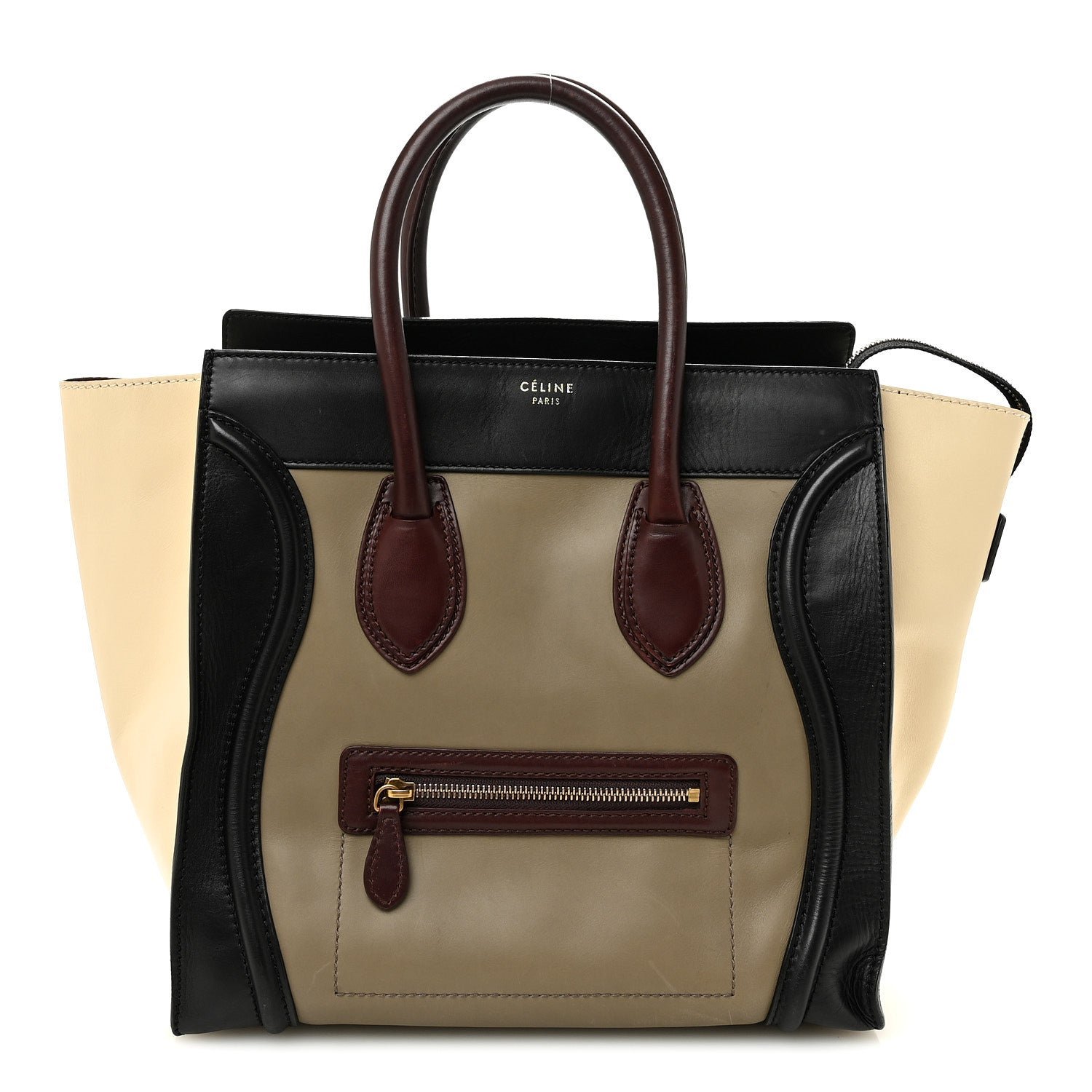 Celine Smooth Calfskin Mini Tri-Color Luggage Grey