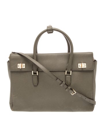 Saffiano Leather Top Handle Bag