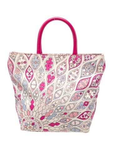 Emilio Pucci Canvas Top Handle Bag
