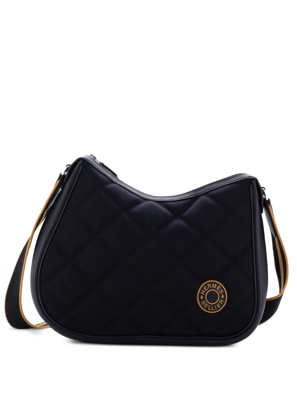 Hermes Horseback Woolycot Canvas and Leather shoulder bag