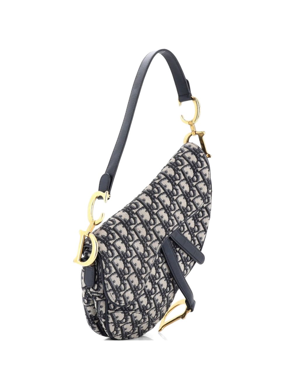 Dior Saddle Handbag Oblique Canvas Medium shoulder bag