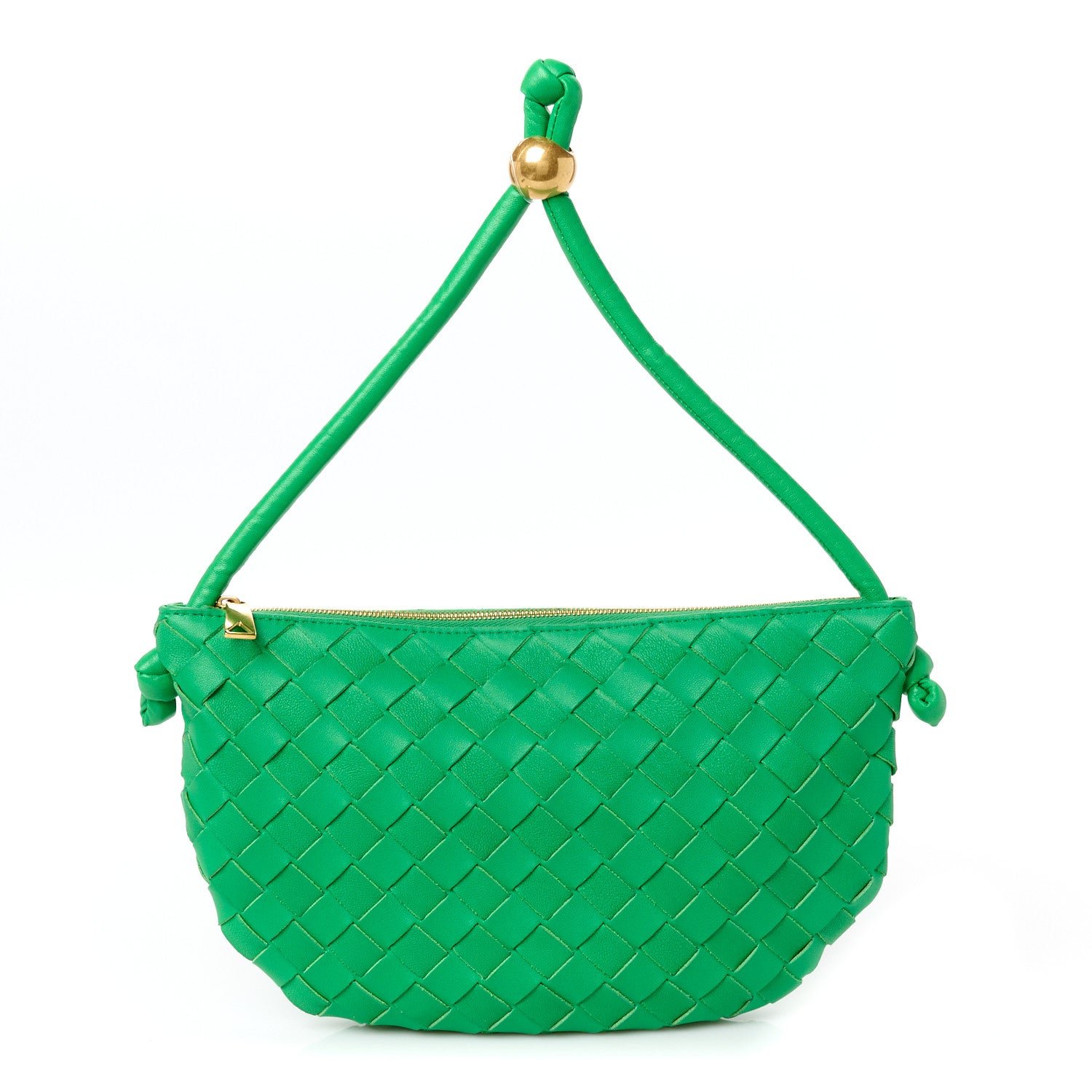 Bottega Veneta Nappa Intrecciato Small Turn Pouch Parakeet