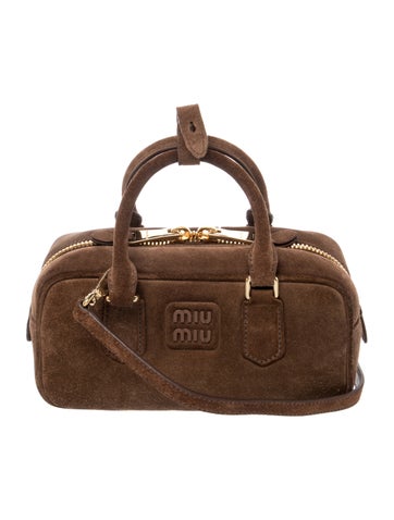 Suede Arcadie Padded Suede Top-Handle