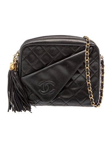 Quilted Tassel Camera Bag