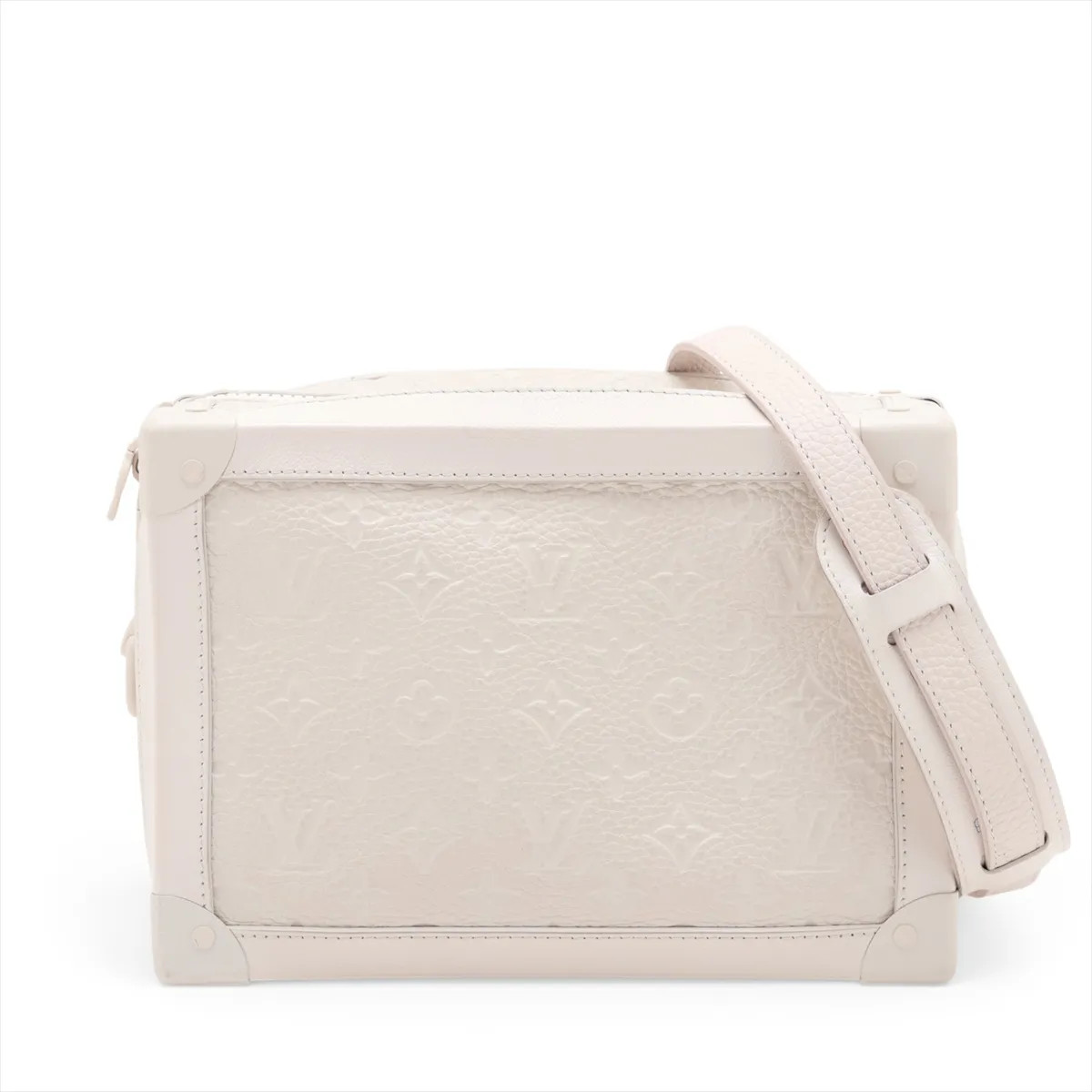 Louis Vuitton Taurillon Soft Trunk M53287 White There was an RFID response