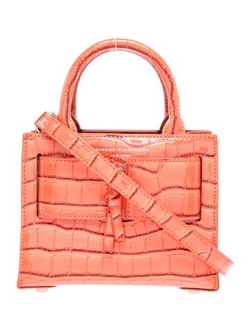 Brandon Blackwood Embossed Leather Crossbody Bag