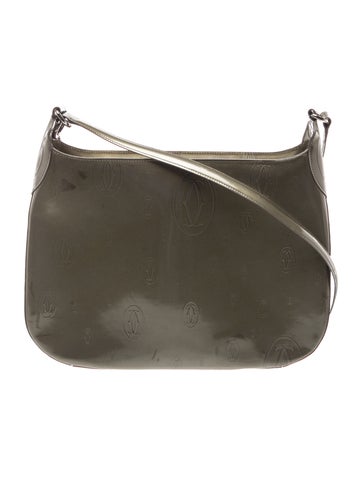 Cartier Patent Leather Shoulder Bag