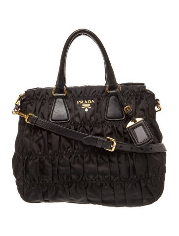 Tessuto Nylon Top Handle Bag