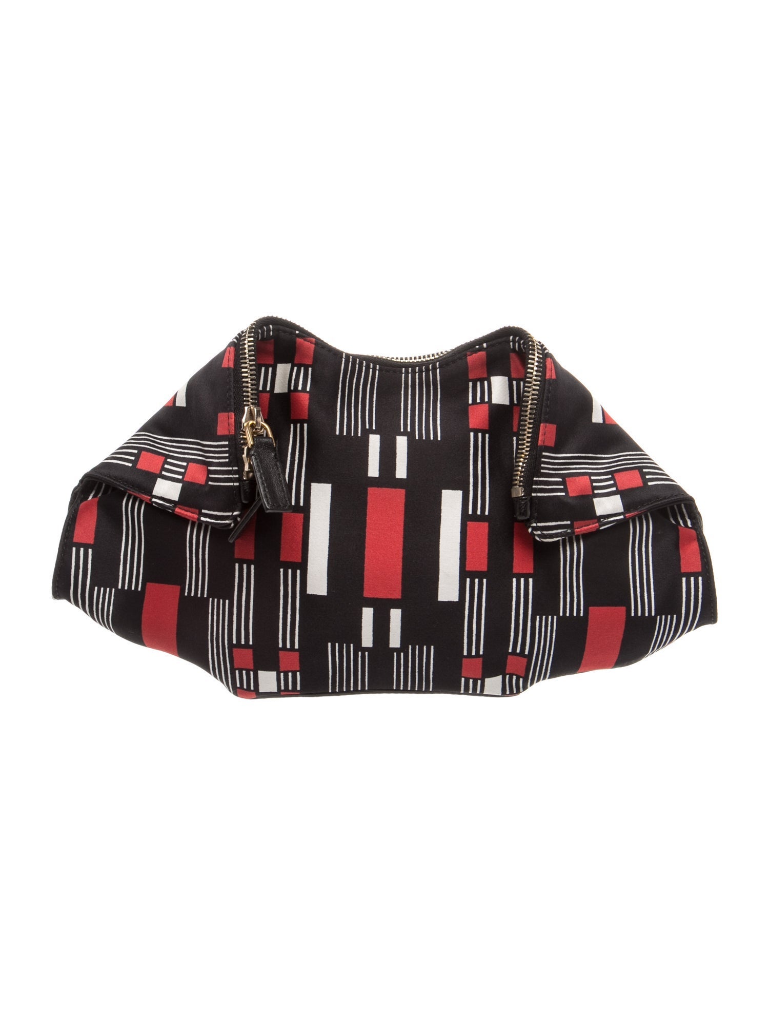 Alexander McQueen Satin Manta Clutch