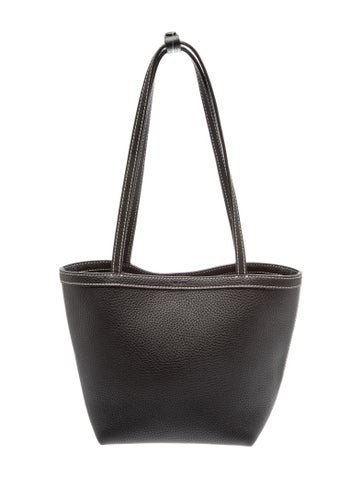 Leather Park Tote Three Stitch
