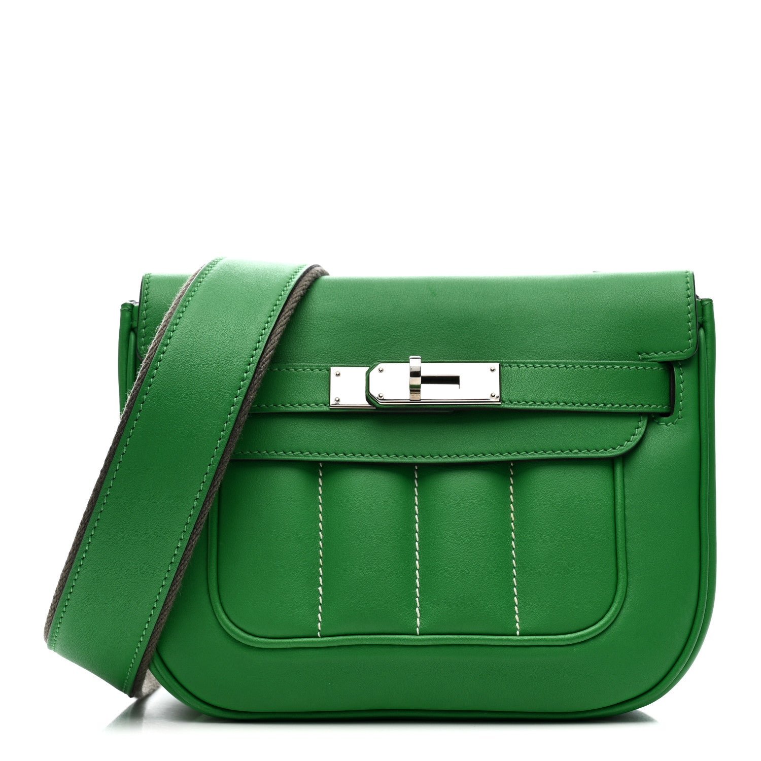 Hermes Veau Swift Mini Sac Berline Bamboo