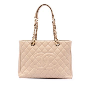 Calf Leather Caviar Grand Shopping Tote