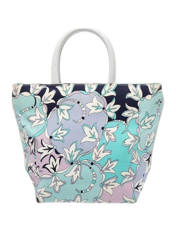 Emilio Pucci Canvas Top Handle Bag