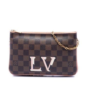 Damier Ebene Pochette Double Zip