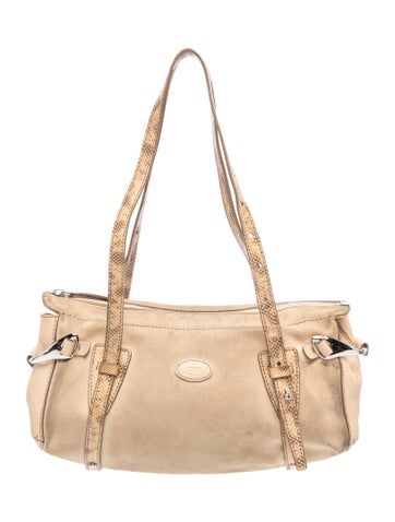 Suede Top Handle Bag