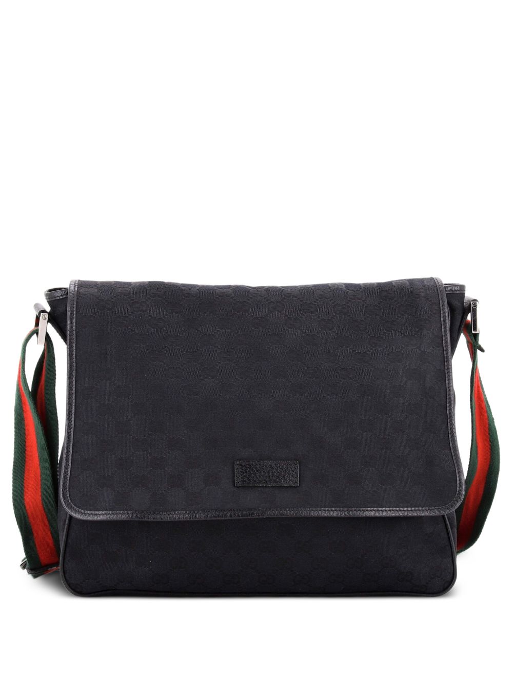 Web Strap Flap Messenger GG Canvas Medium crossbody bag