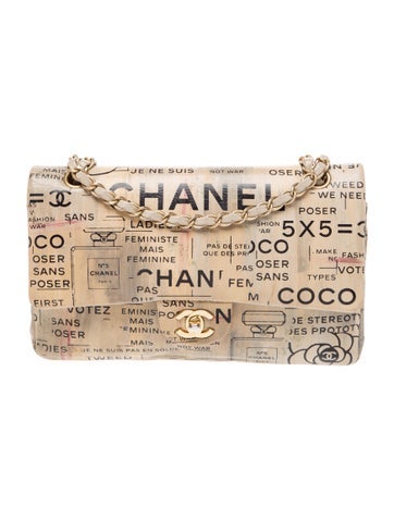 Hand-Painted Medium Double Flap Bag