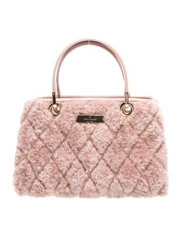 Faux Fur Top Handle Bag