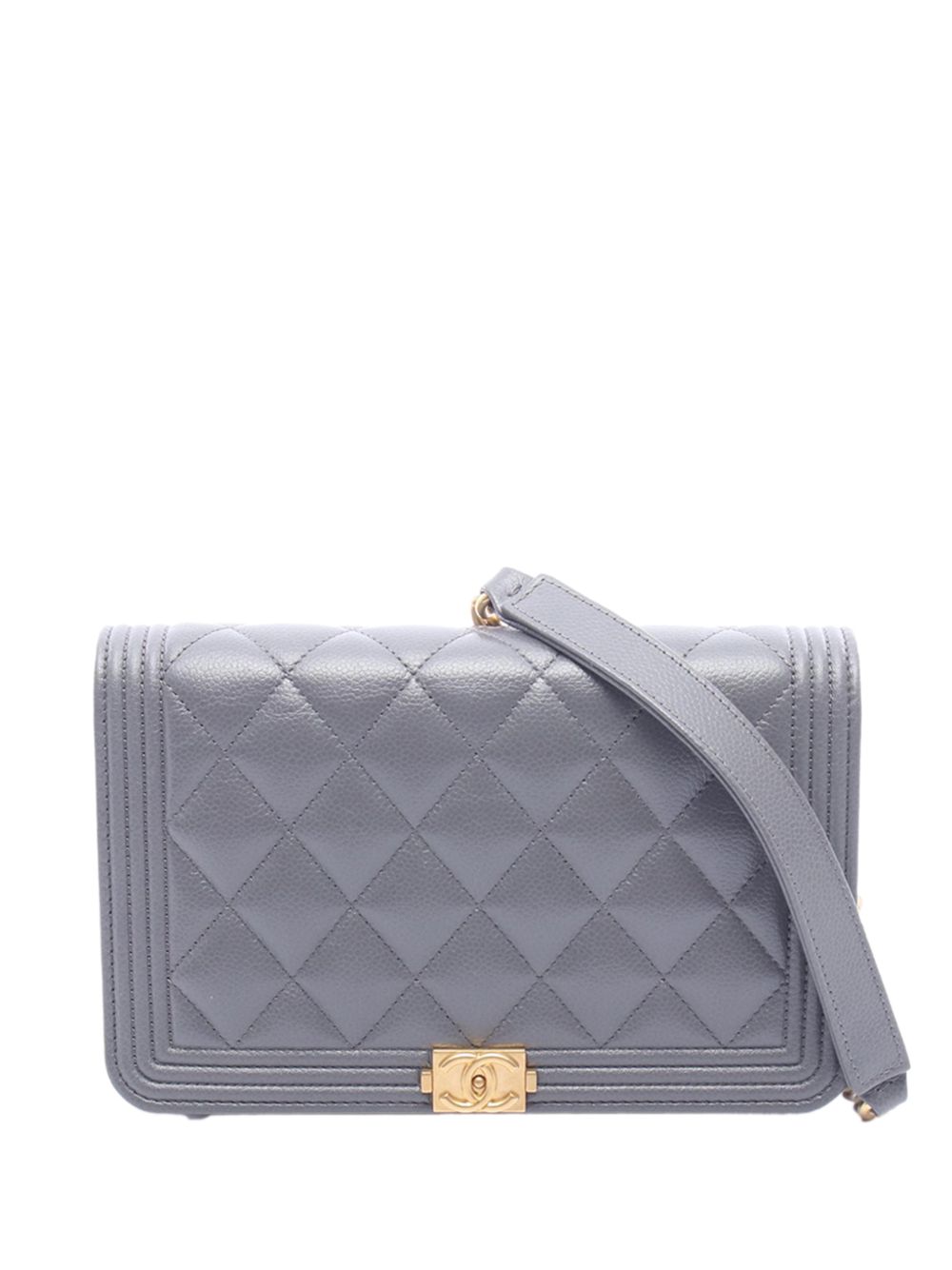 2021-2026 Quilted Caviar Boy Wallet on Chain crossbody bag