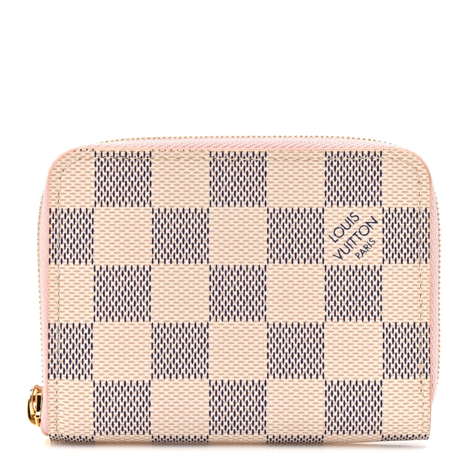 Louis Vuitton Damier Azur Zippy Coin Purse Rose Ballerine