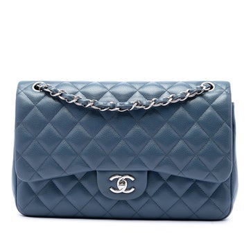 Jumbo Classic Caviar Calfskin Double Flap