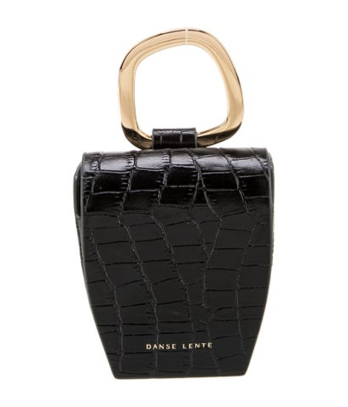 Danse Lente Lente Embossed Leather Top Handle Bag