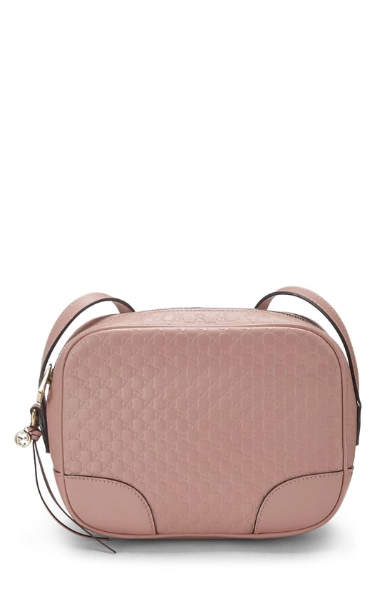 Pink Microguccissima Bree Crossbody