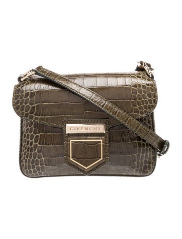 Embossed Leather Crossbody Bag