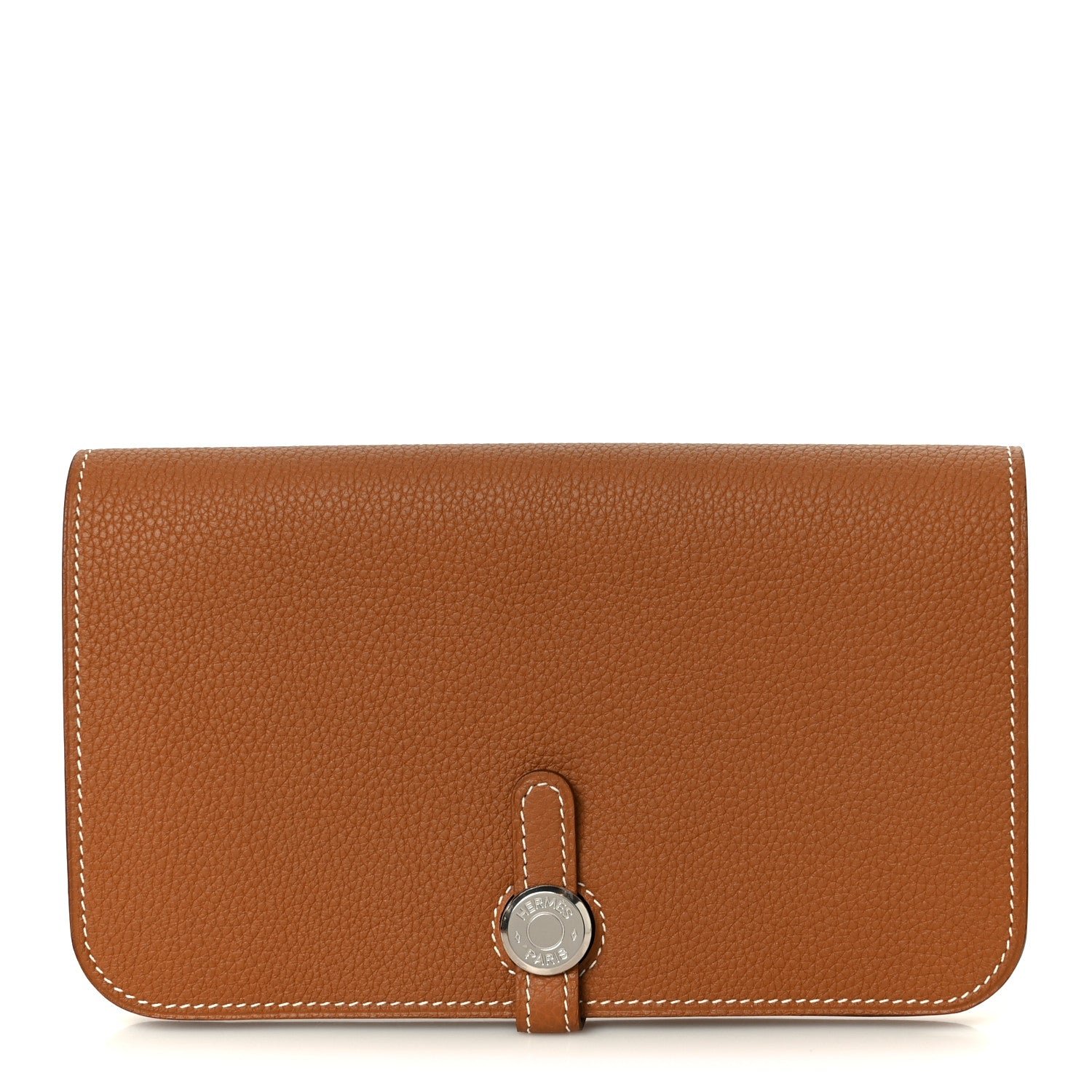 Hermes Togo Dogon Duo Wallet Gold