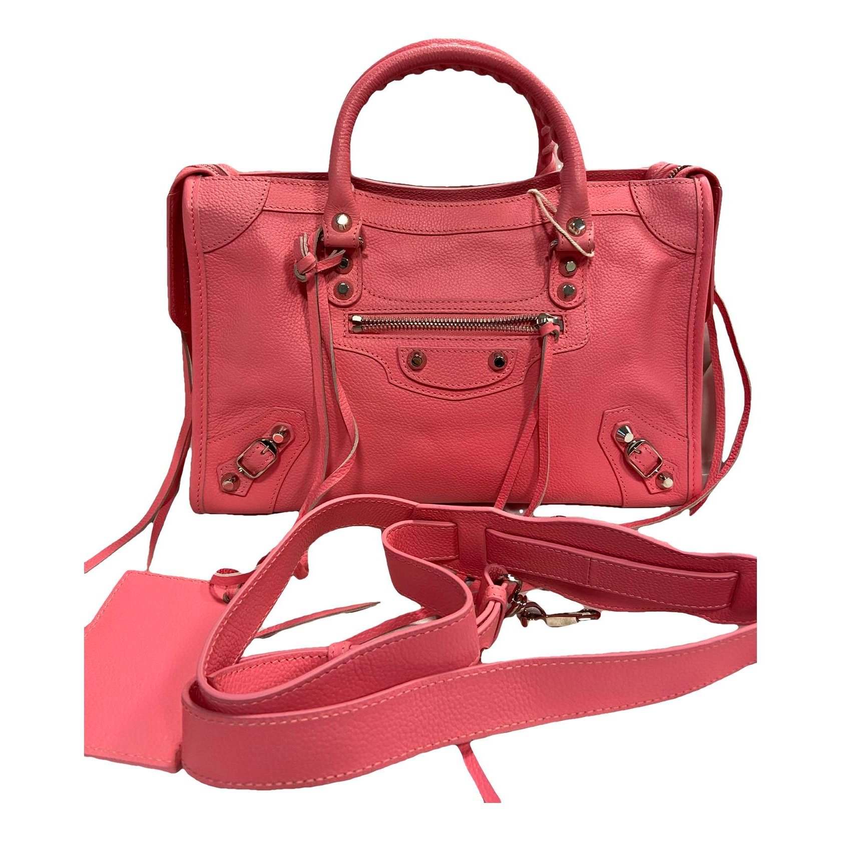 Balenciaga Classic Metalic leather handbag