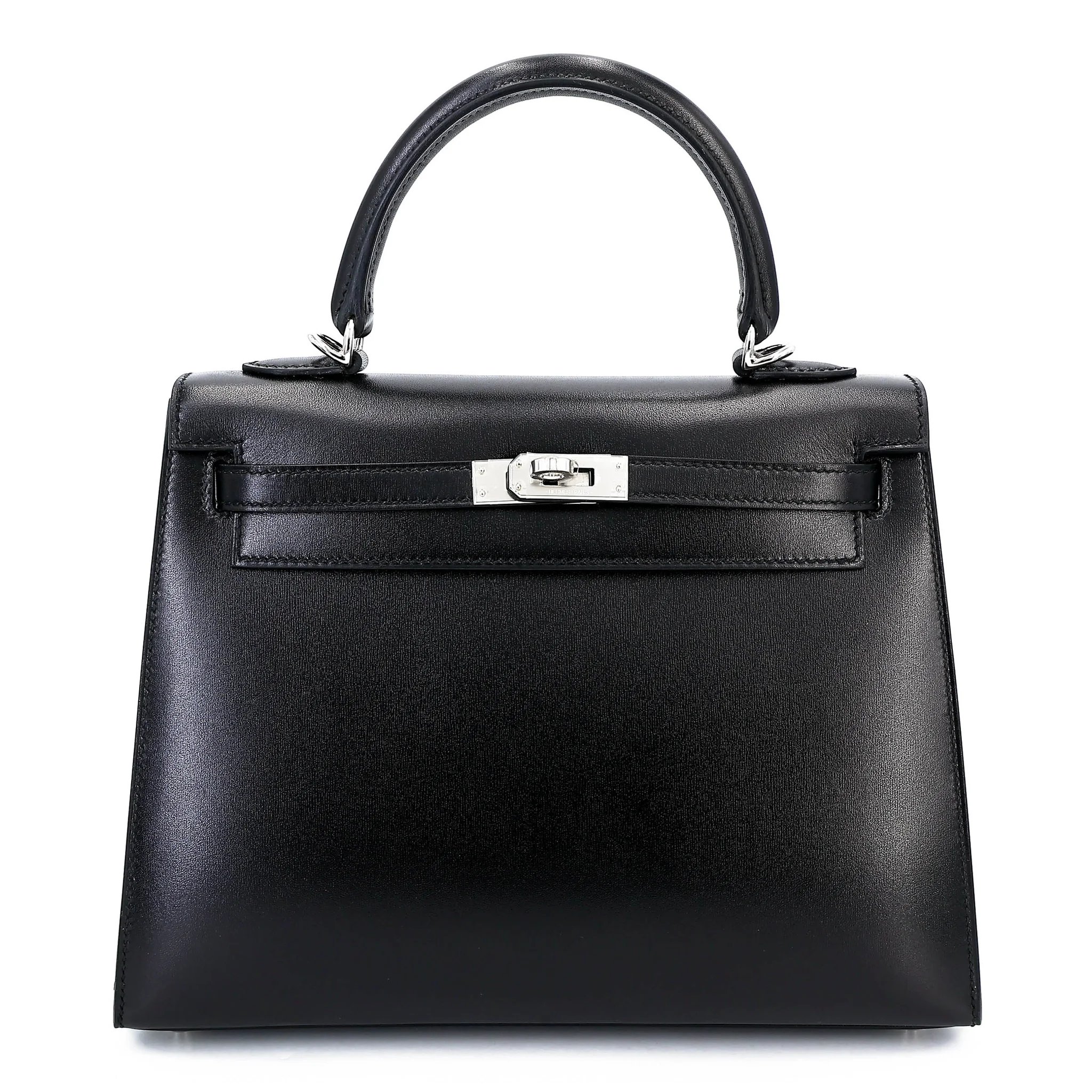 Brand New ( Rank N ) HERMÈS Kelly 25 Sellier Noir (89) Box-calf Palladium hardware G (2026)