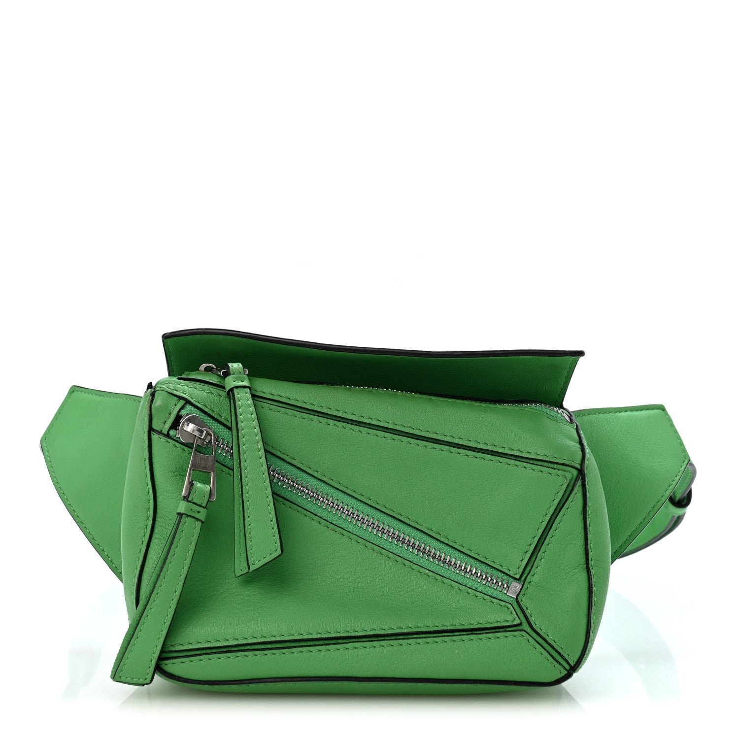 Loewe Calfskin Mini Puzzle Bumbag Clover Green
