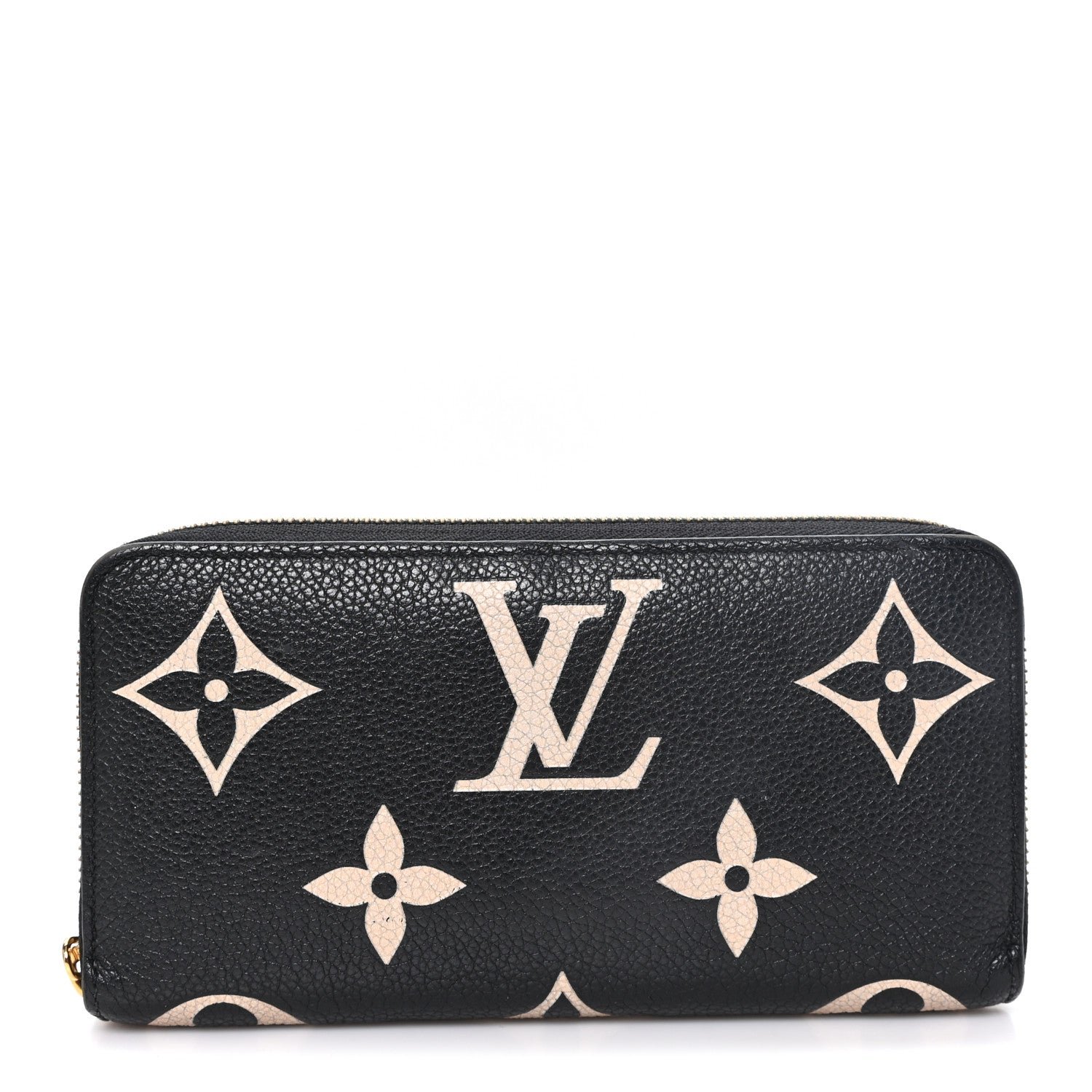Louis Vuitton Empreinte Monogram Giant Zippy Wallet Black Beige