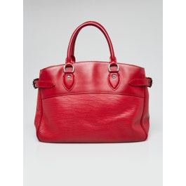Louis Vuitton Louis Vuitton Rouge Epi Leather Passy PM Bag