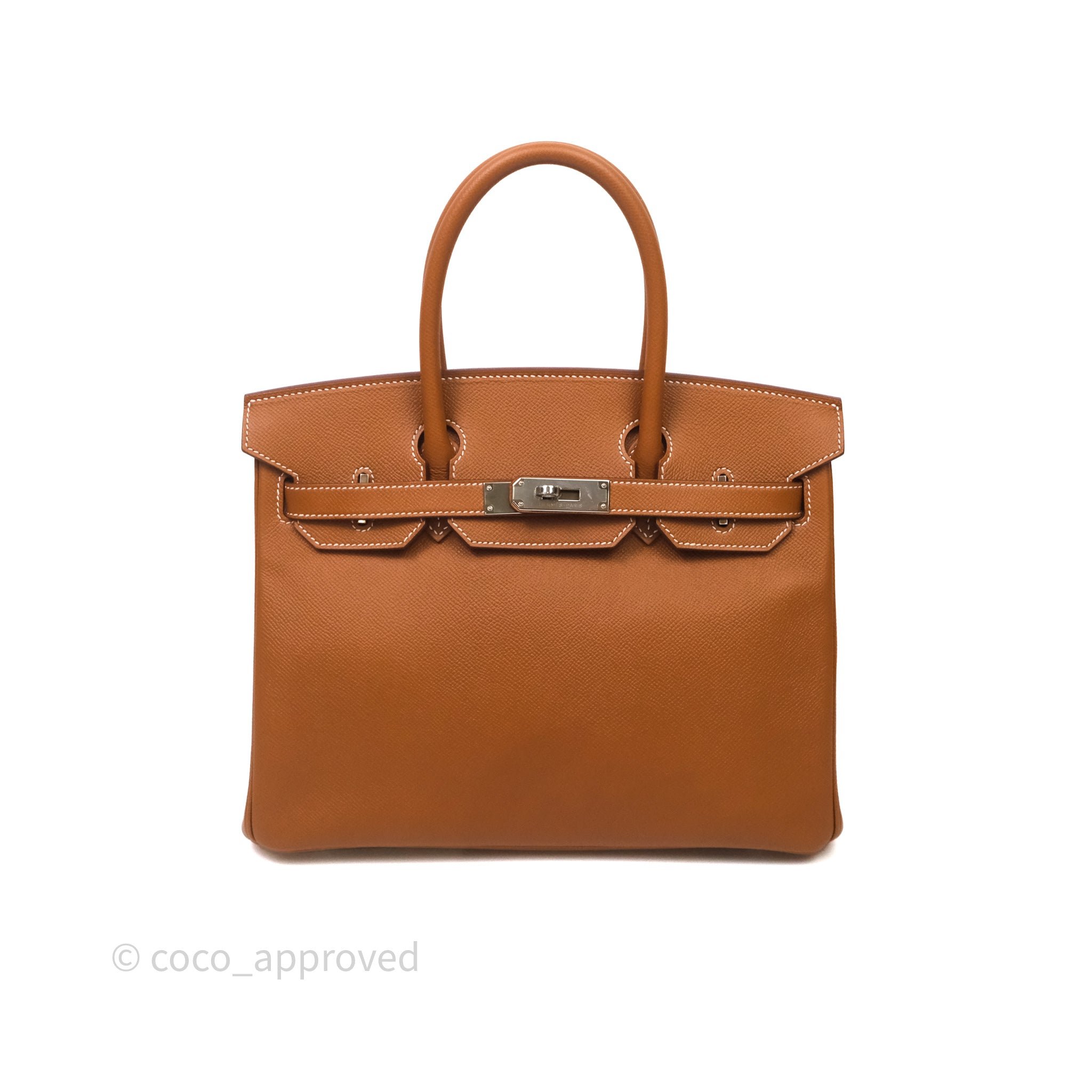 Hermès Birkin 30 Gold 37 Epsom Palladium Hardware
