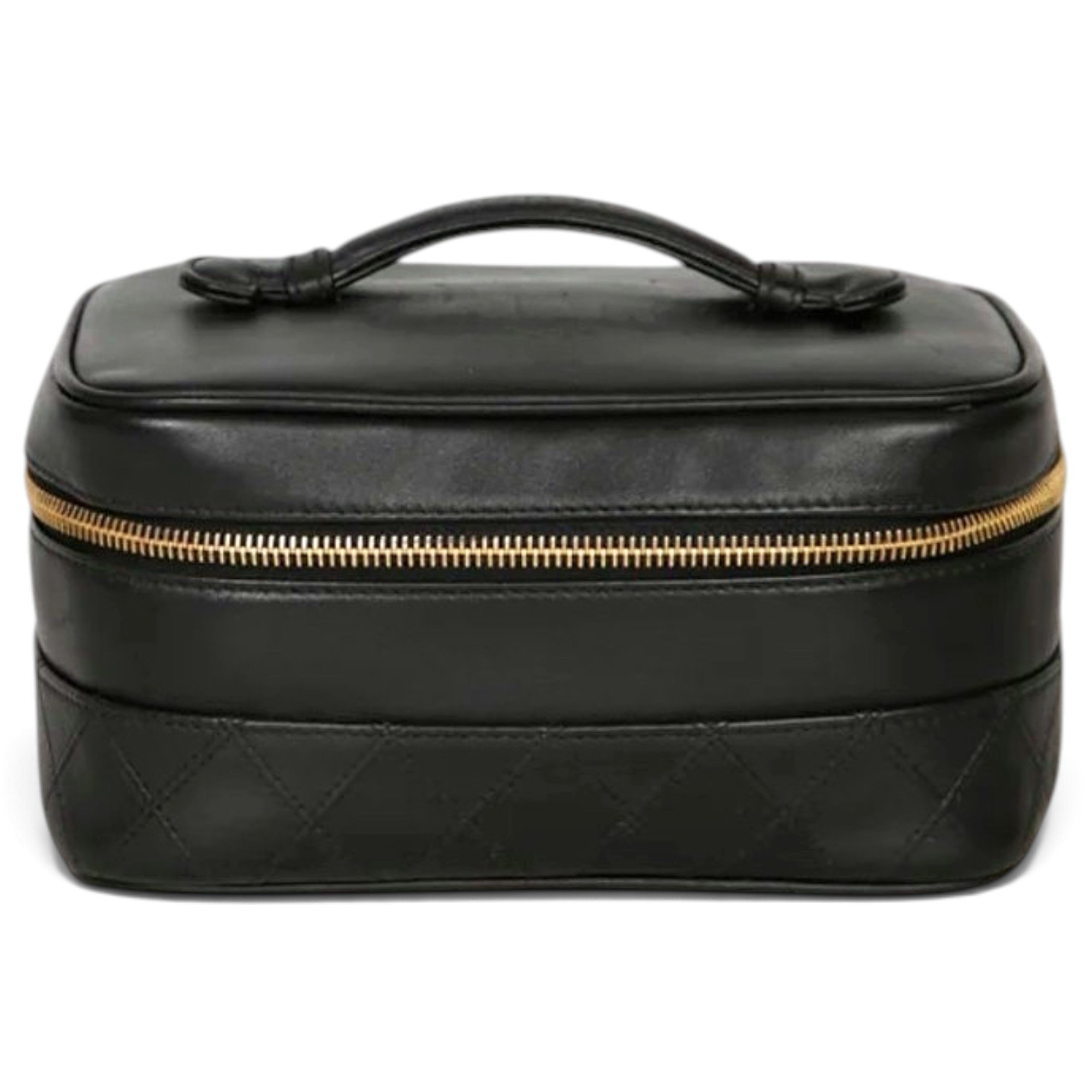 Vanity leather handbag