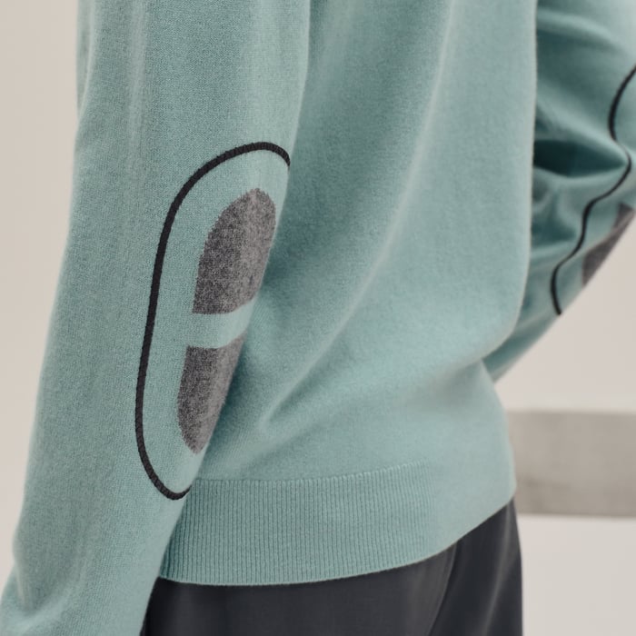 Céladon Cashmere "Maillon Chaine d'Ancre" Crewneck Sweater