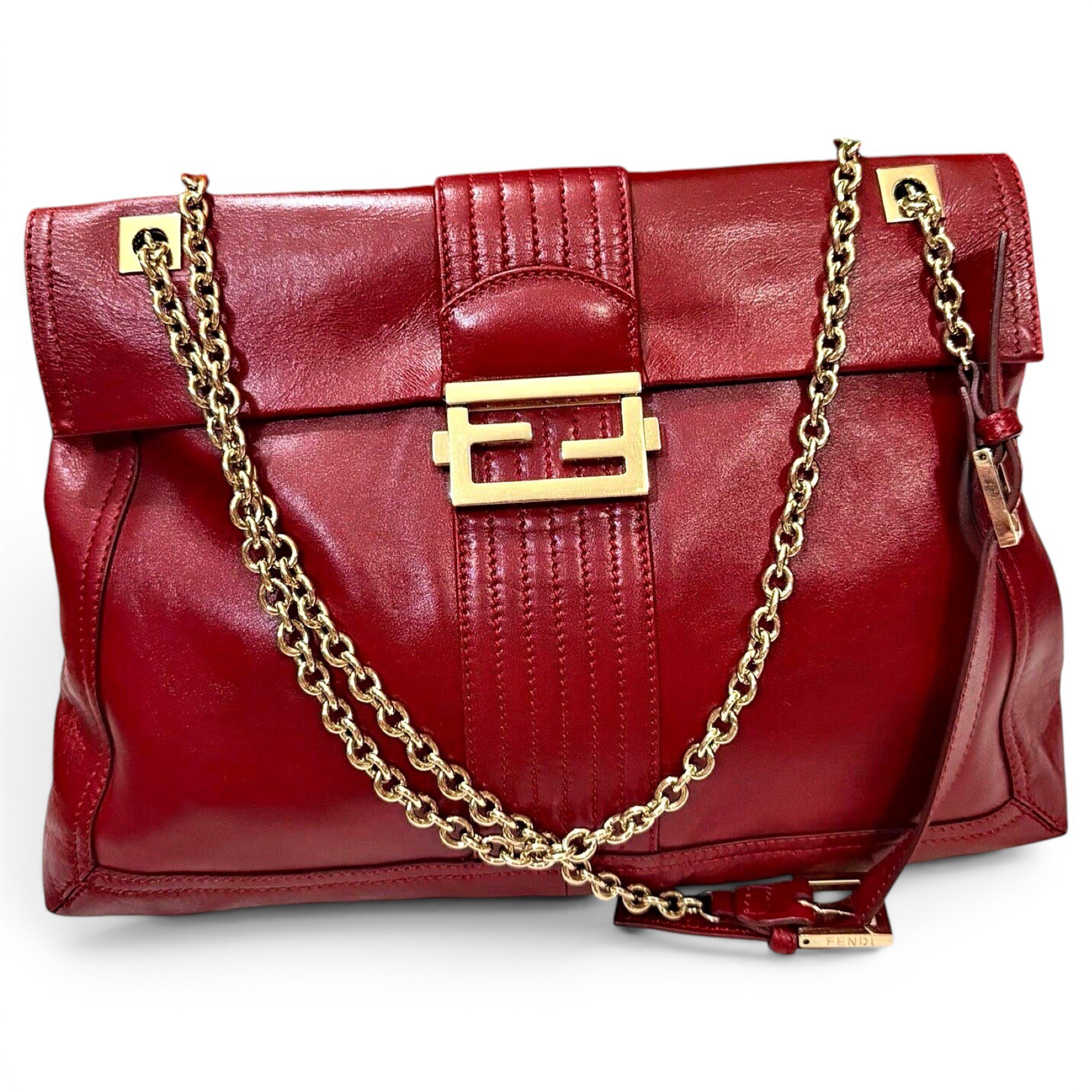 Baguette leather handbag