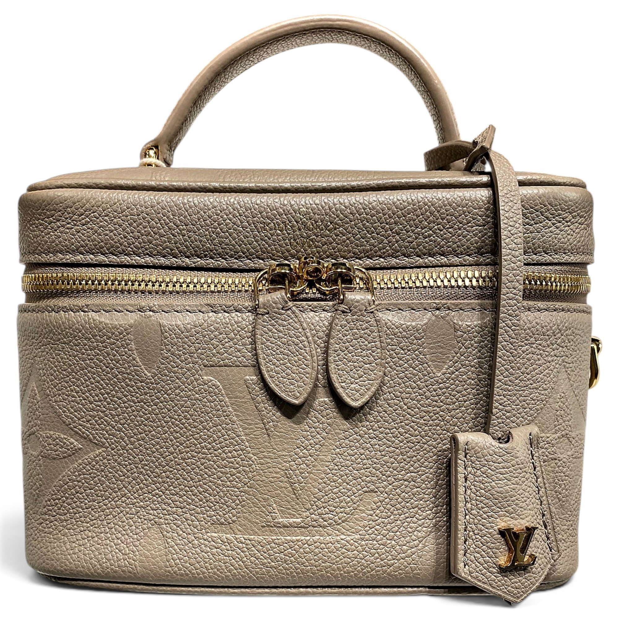Vanity leather handbag
