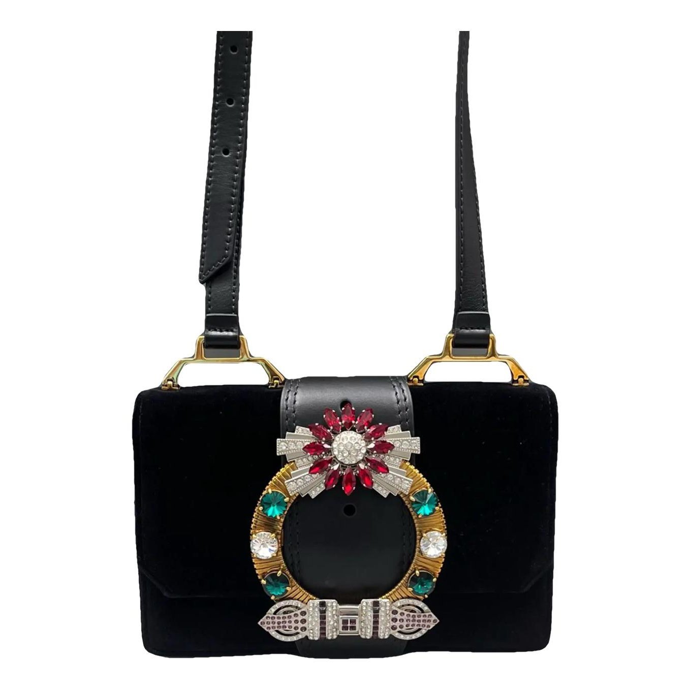 Miu Lady velvet crossbody bag