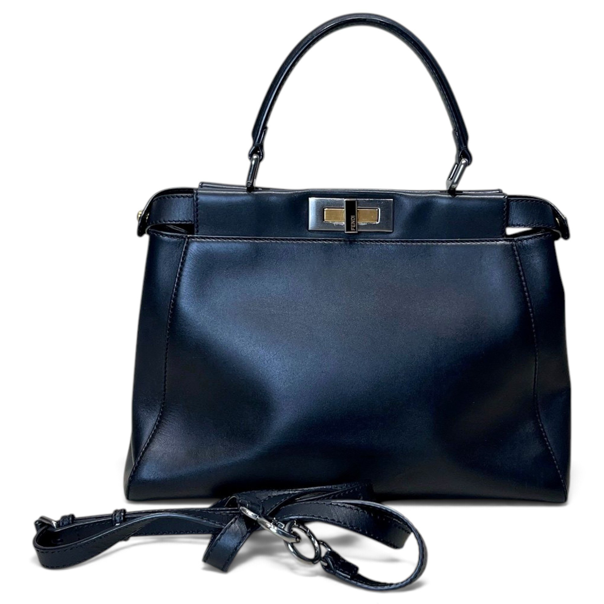 Peekaboo leather handbag