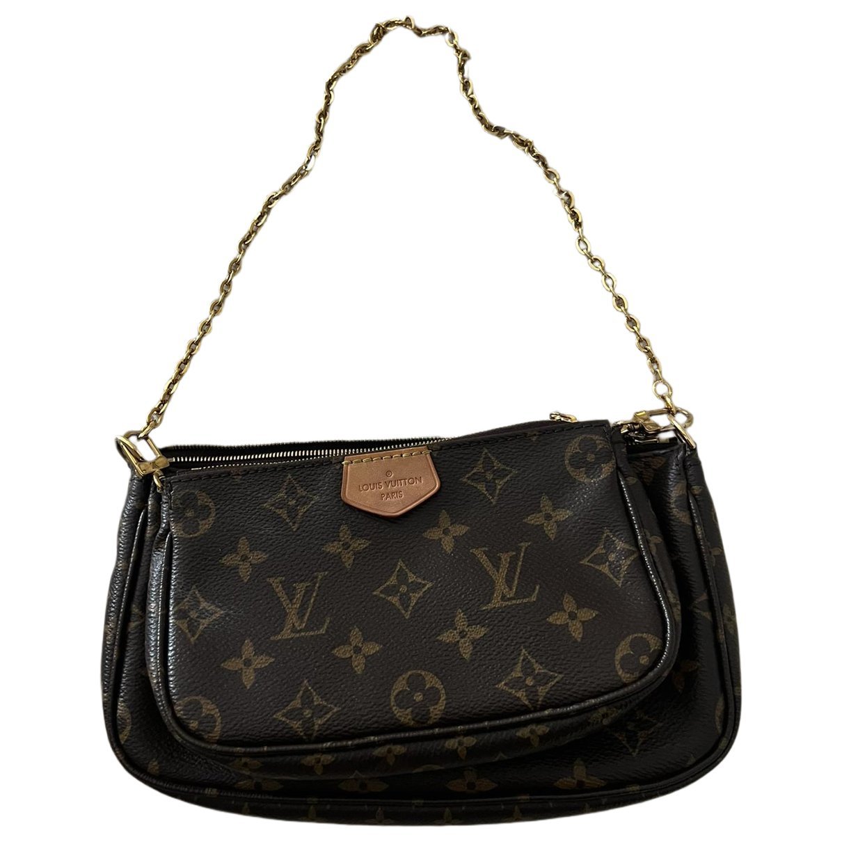 Leather clutch bag